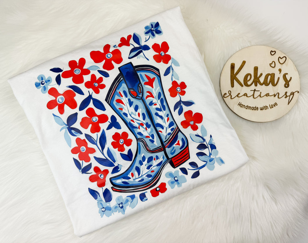 2XL - Cowgirl boots - T-shirt