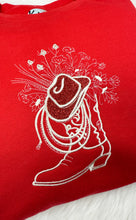 Load image into Gallery viewer, LARGE - Cowgirl sweatshirt - Red
