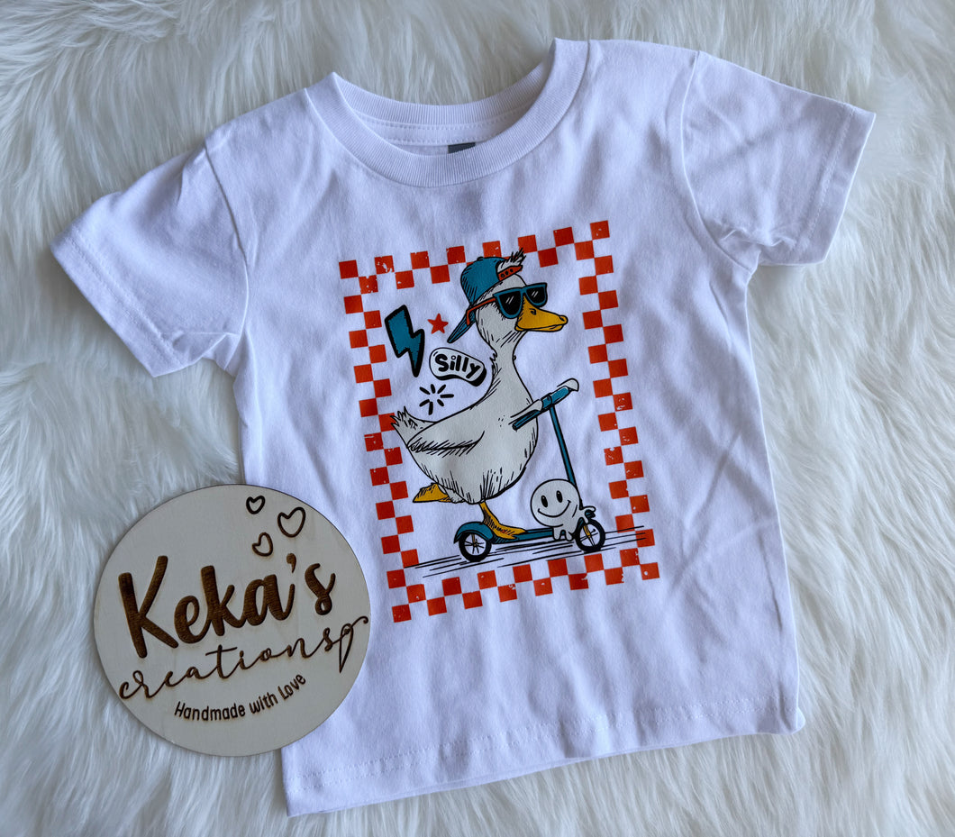 Boys silly goose graphic tee